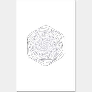 Minimal geometric lineart Posters and Art